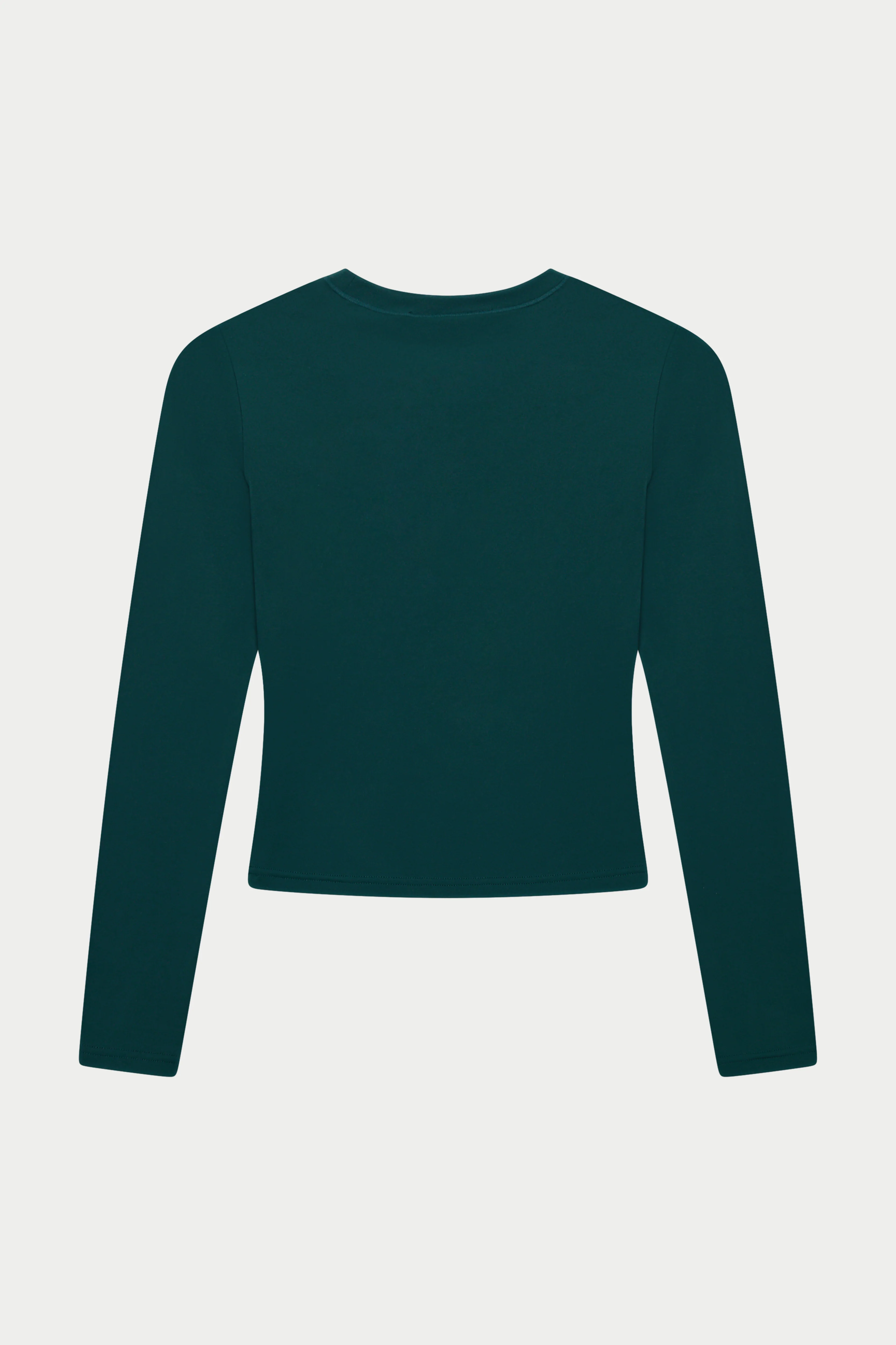 SCULPTING STRETCH LONG SLEEVE TOP - FOREST GREEN - Image 7