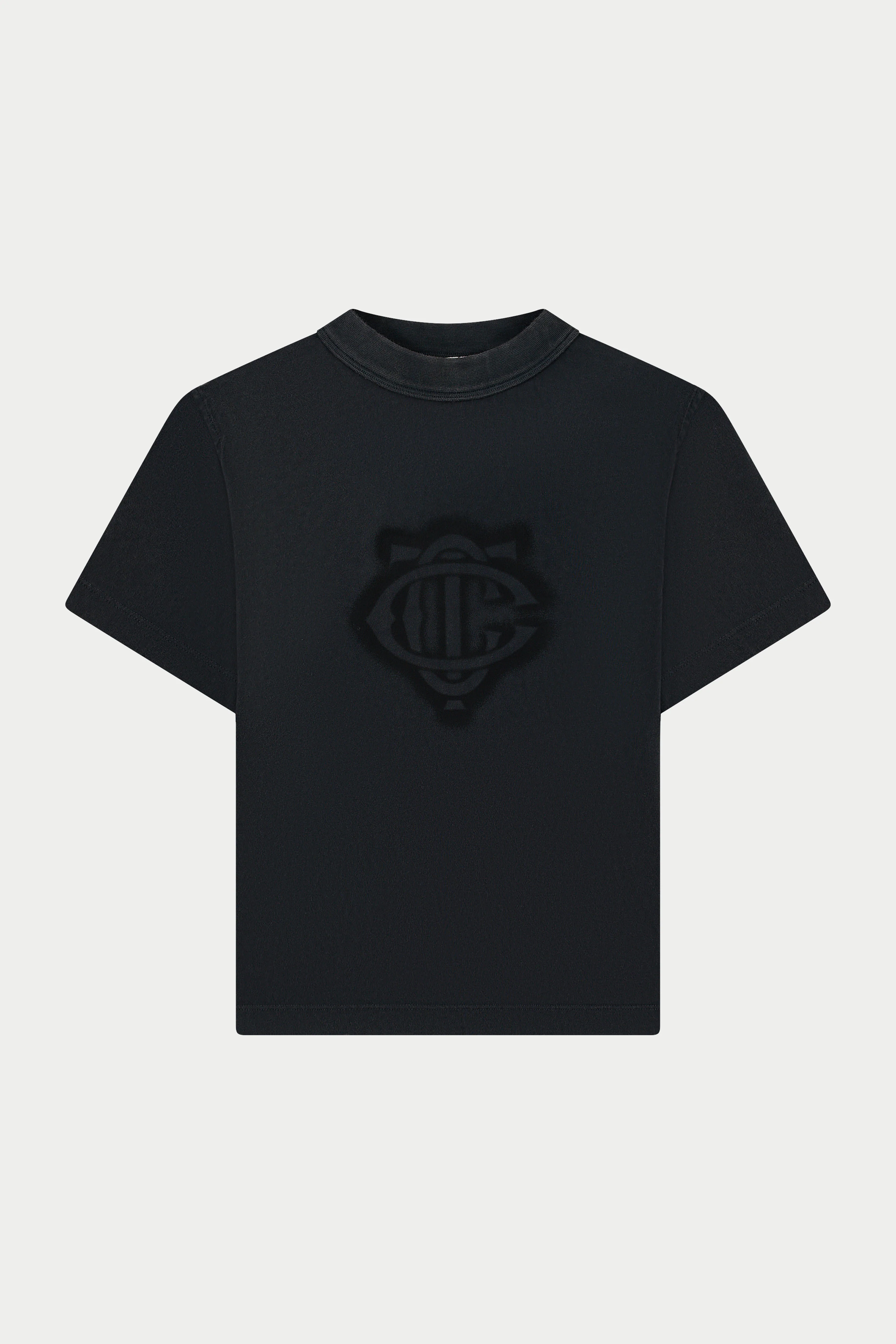 SHADOW PRINT EMBLEM T-SHIRT - WASHED BLACK - Image 10
