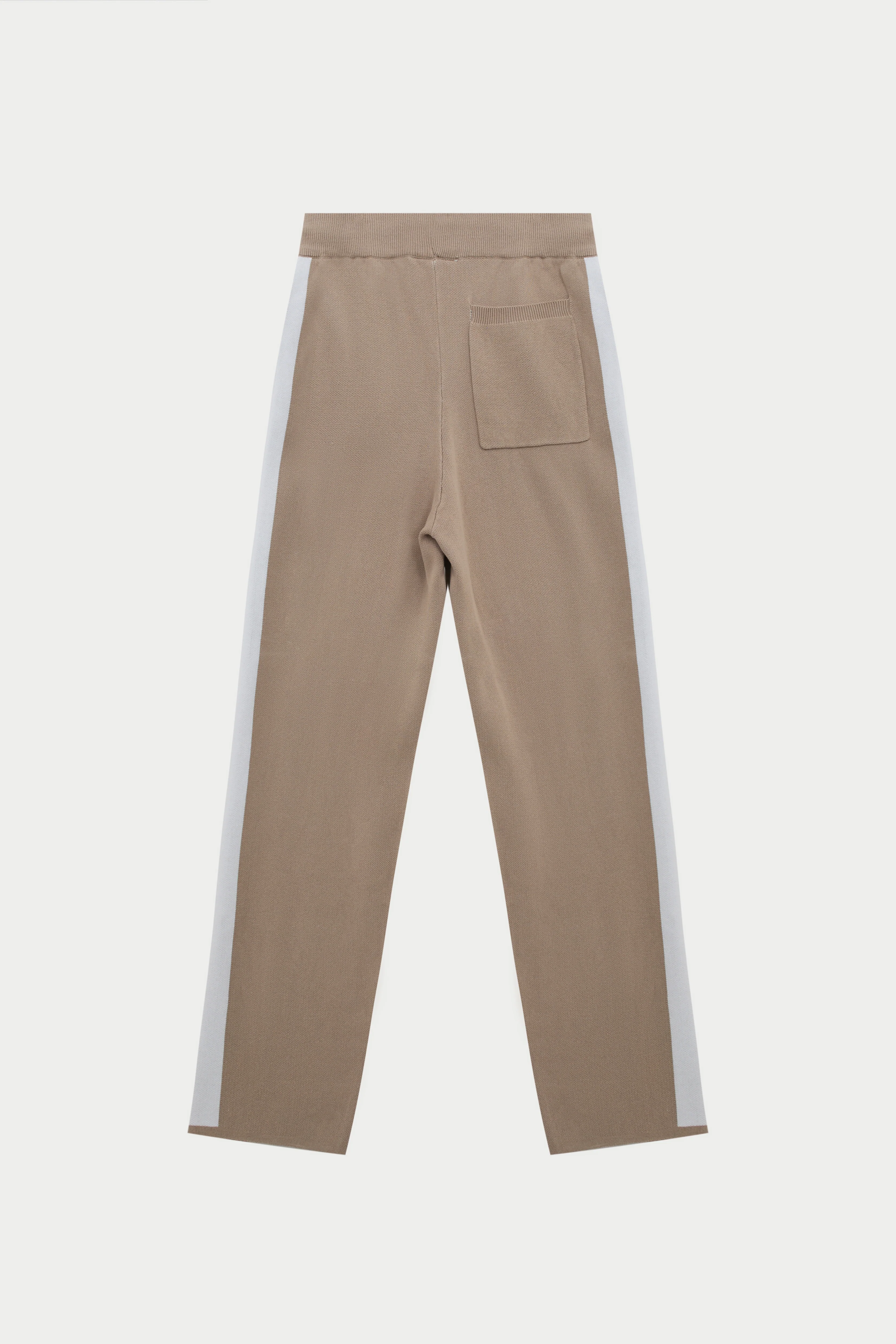 SIDE STRIPE KNITTED JOGGER - BEIGE - Image 7
