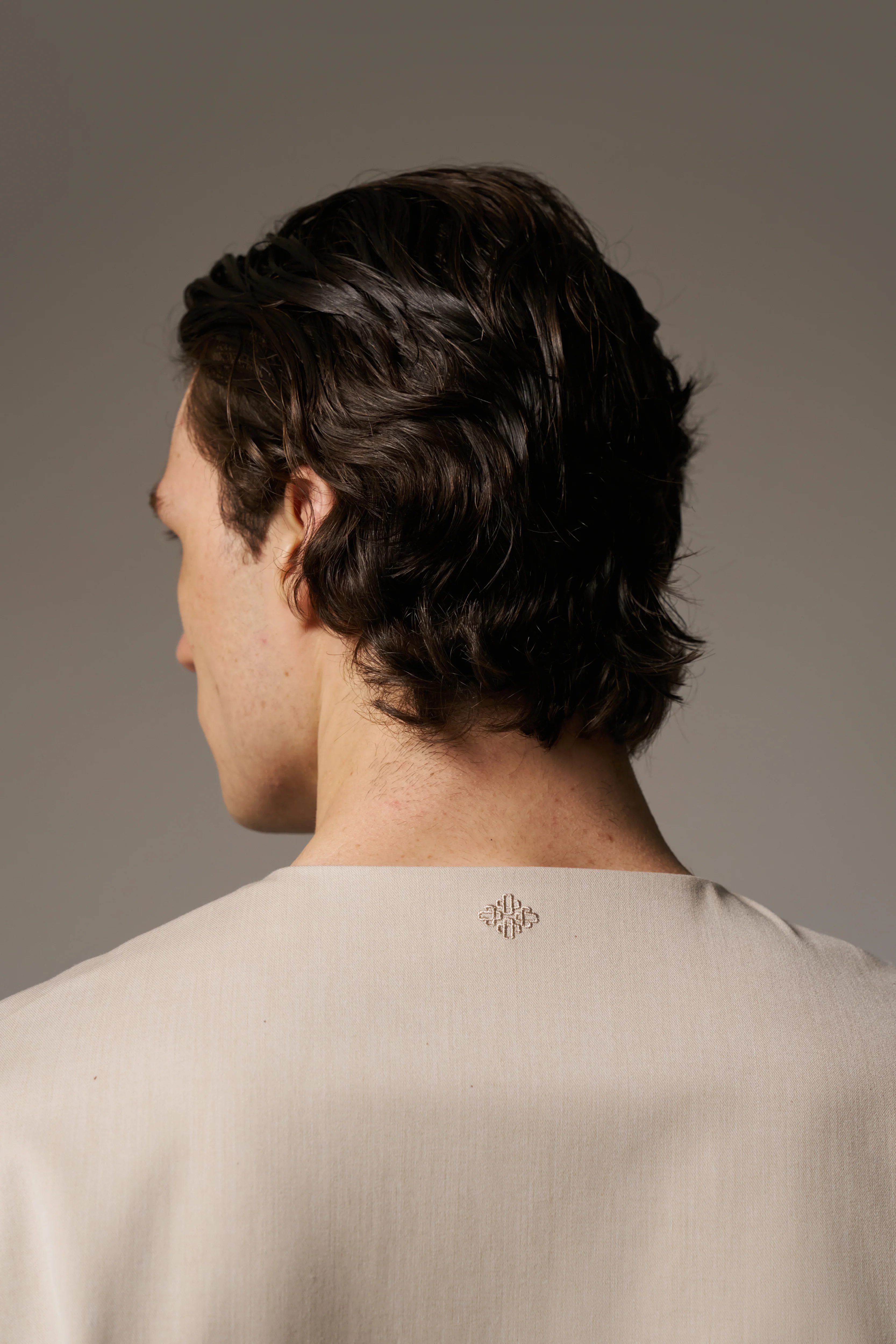 SMART WOVEN SHIRT - STONE - Image 7