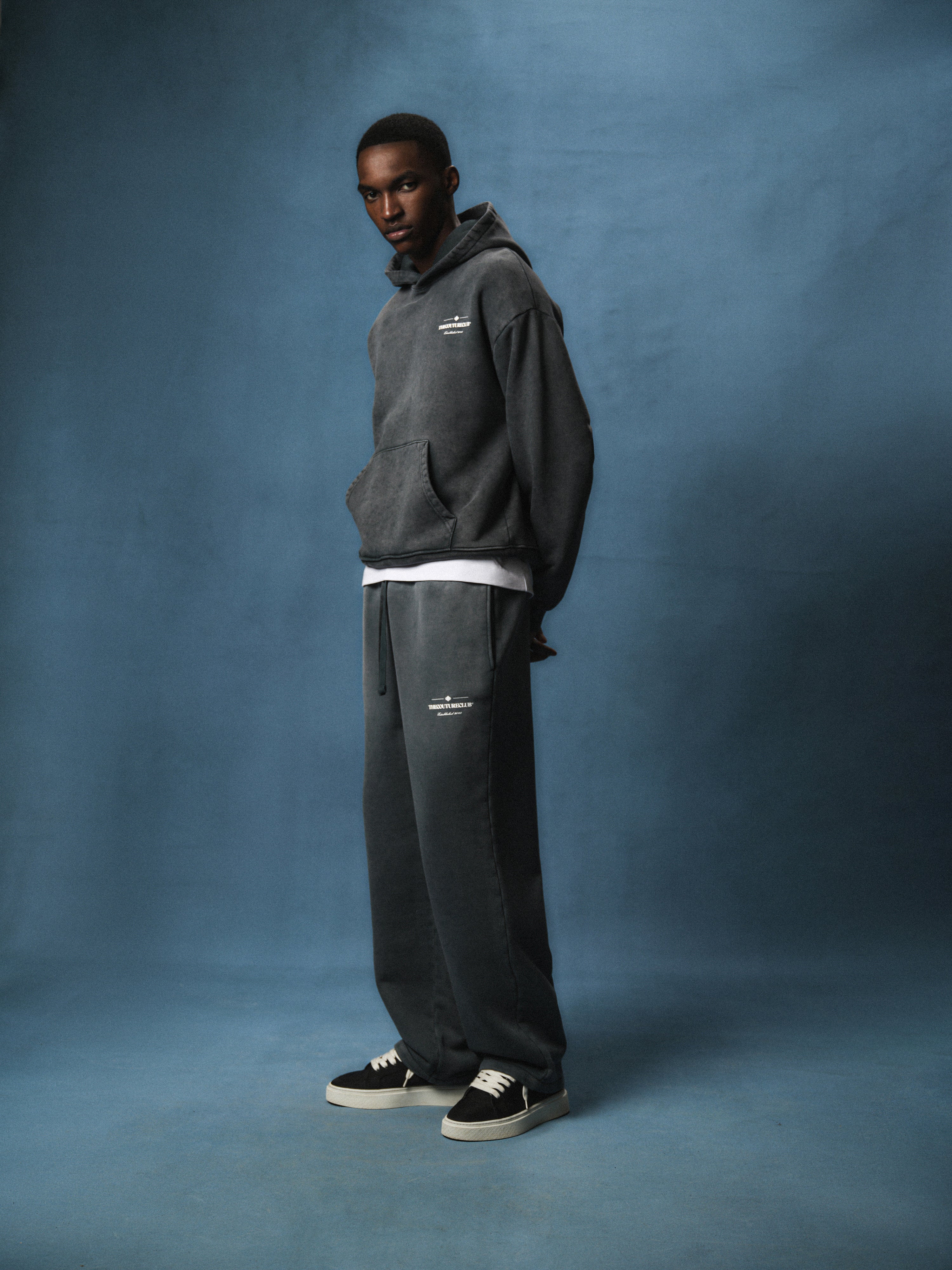 SPRAY WASH COPYRIGHT MULTI GRAPHIC JOGGERS - BLACK - Image 3