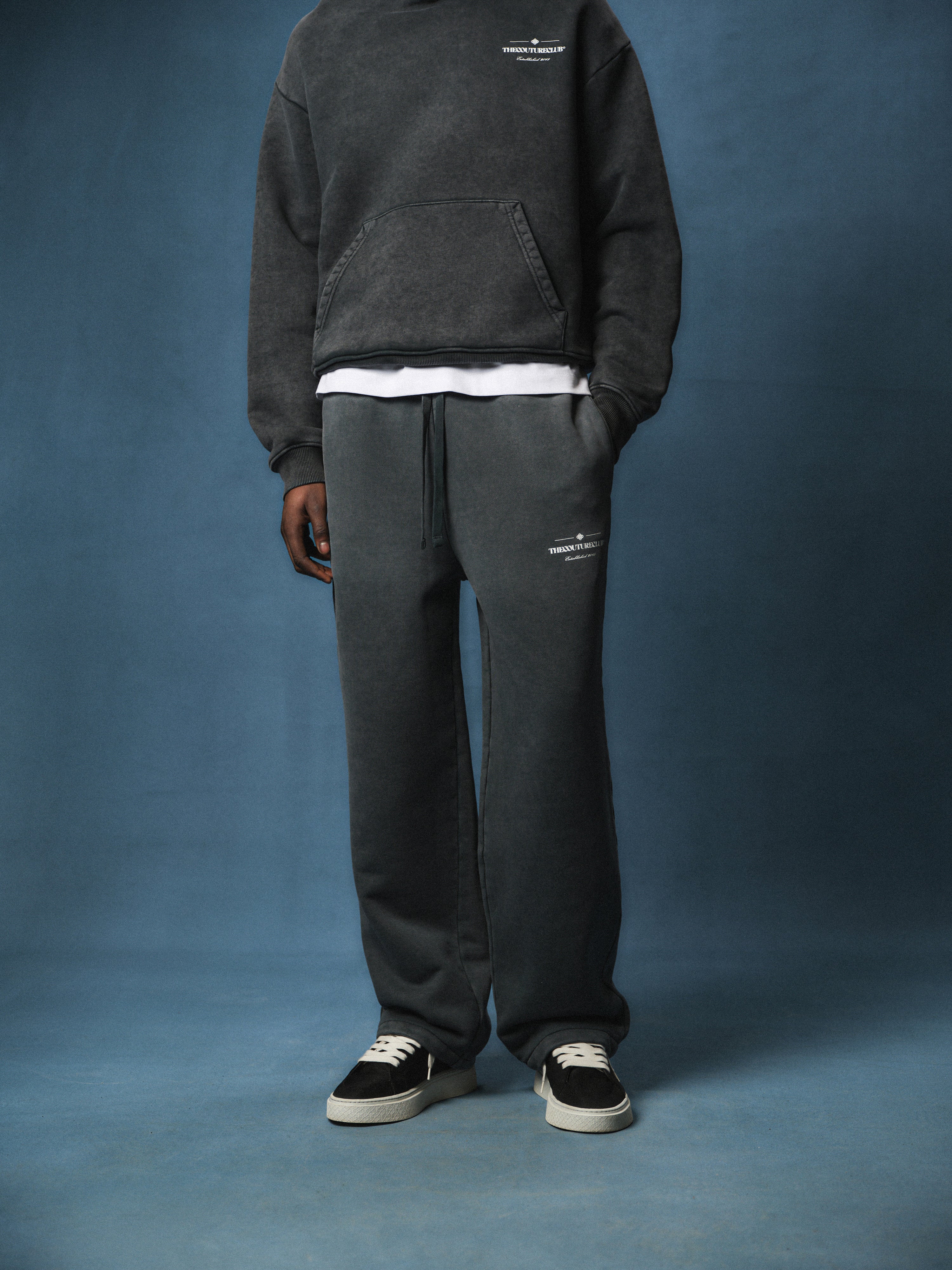 SPRAY WASH COPYRIGHT MULTI GRAPHIC JOGGERS - BLACK - Image 4