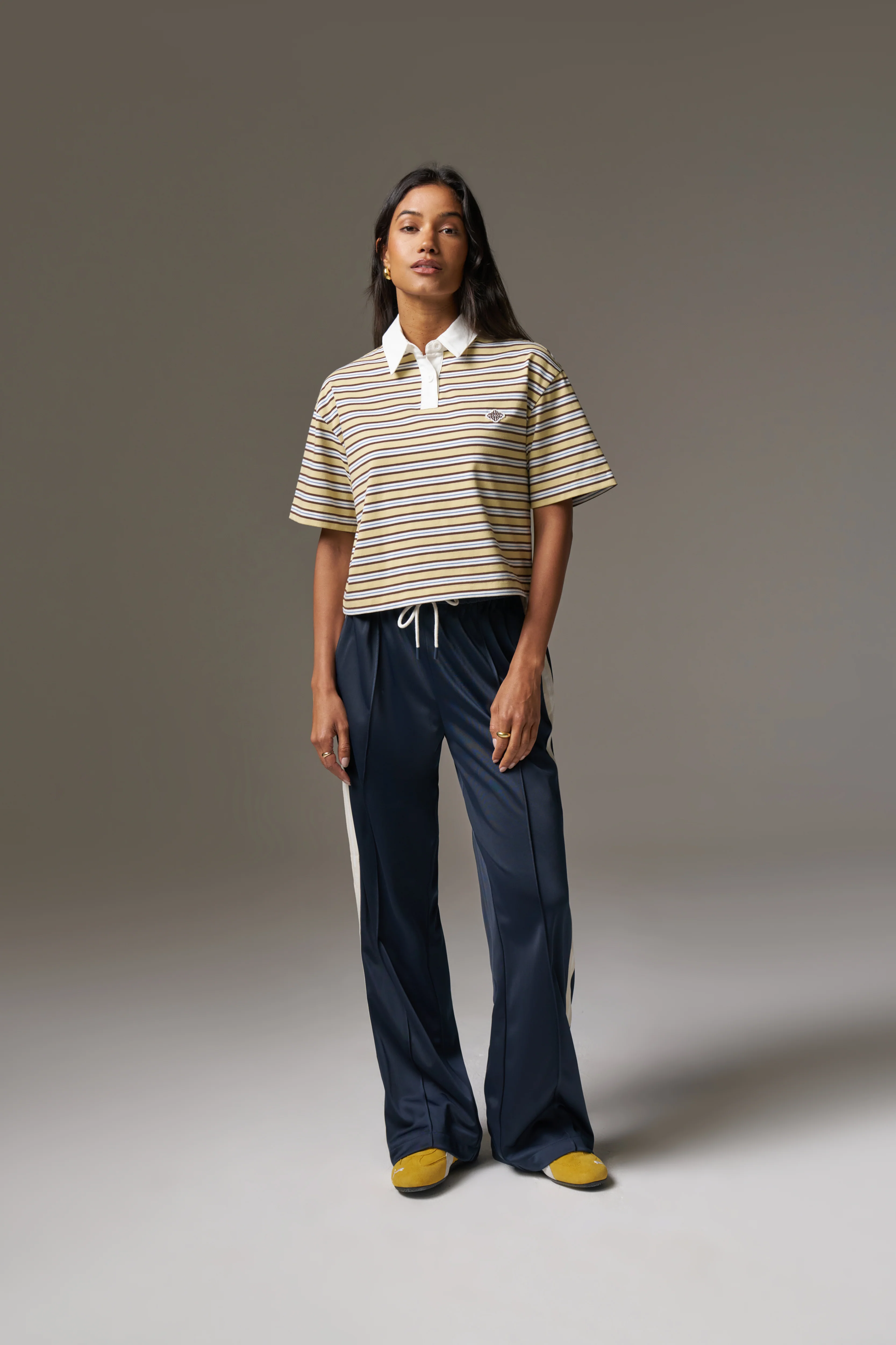 STRIPED POLO TEE - YELLOW - Image 3