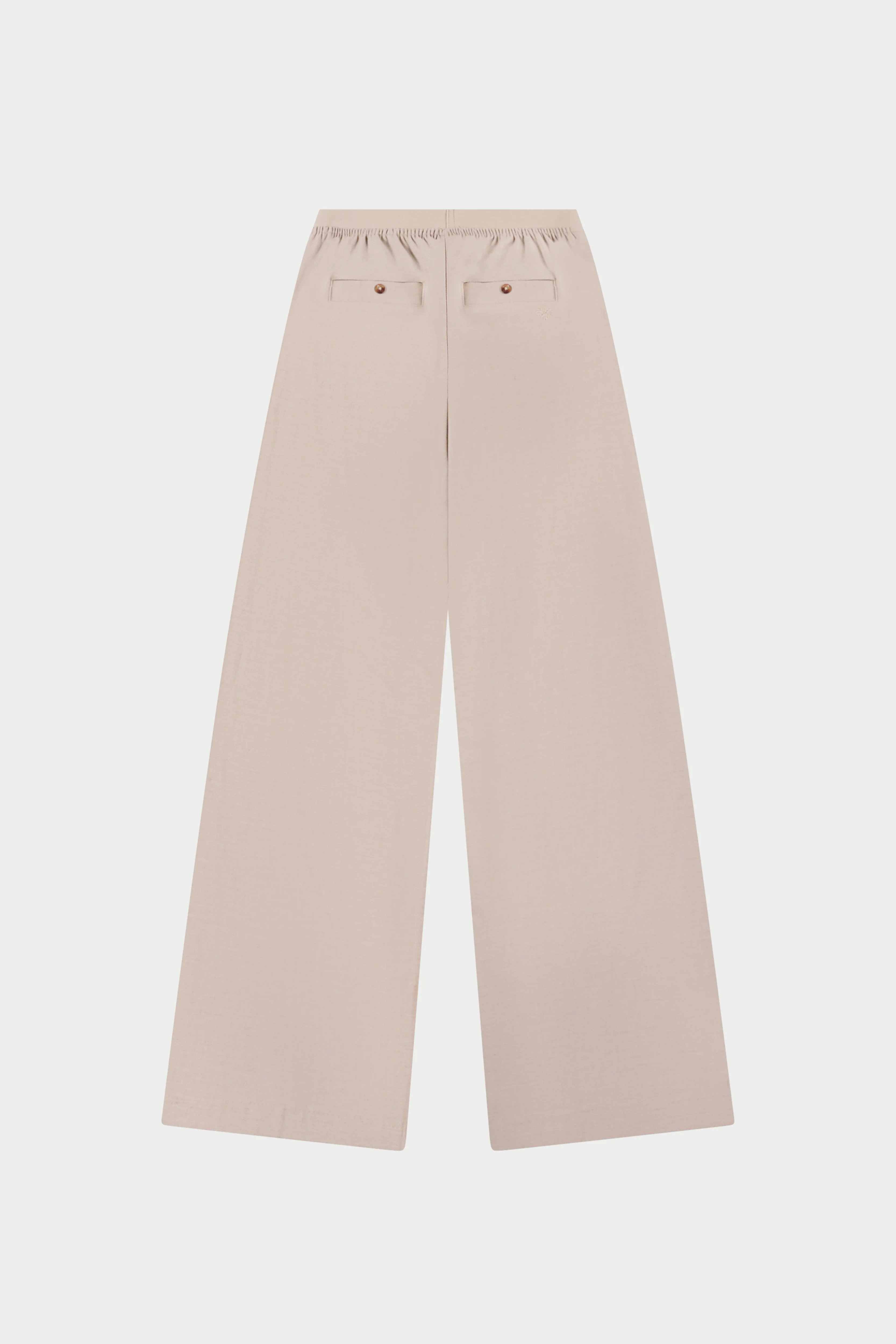TAILORED WAISTBAND DETAIL TROUSERS - BEIGE - Image 7