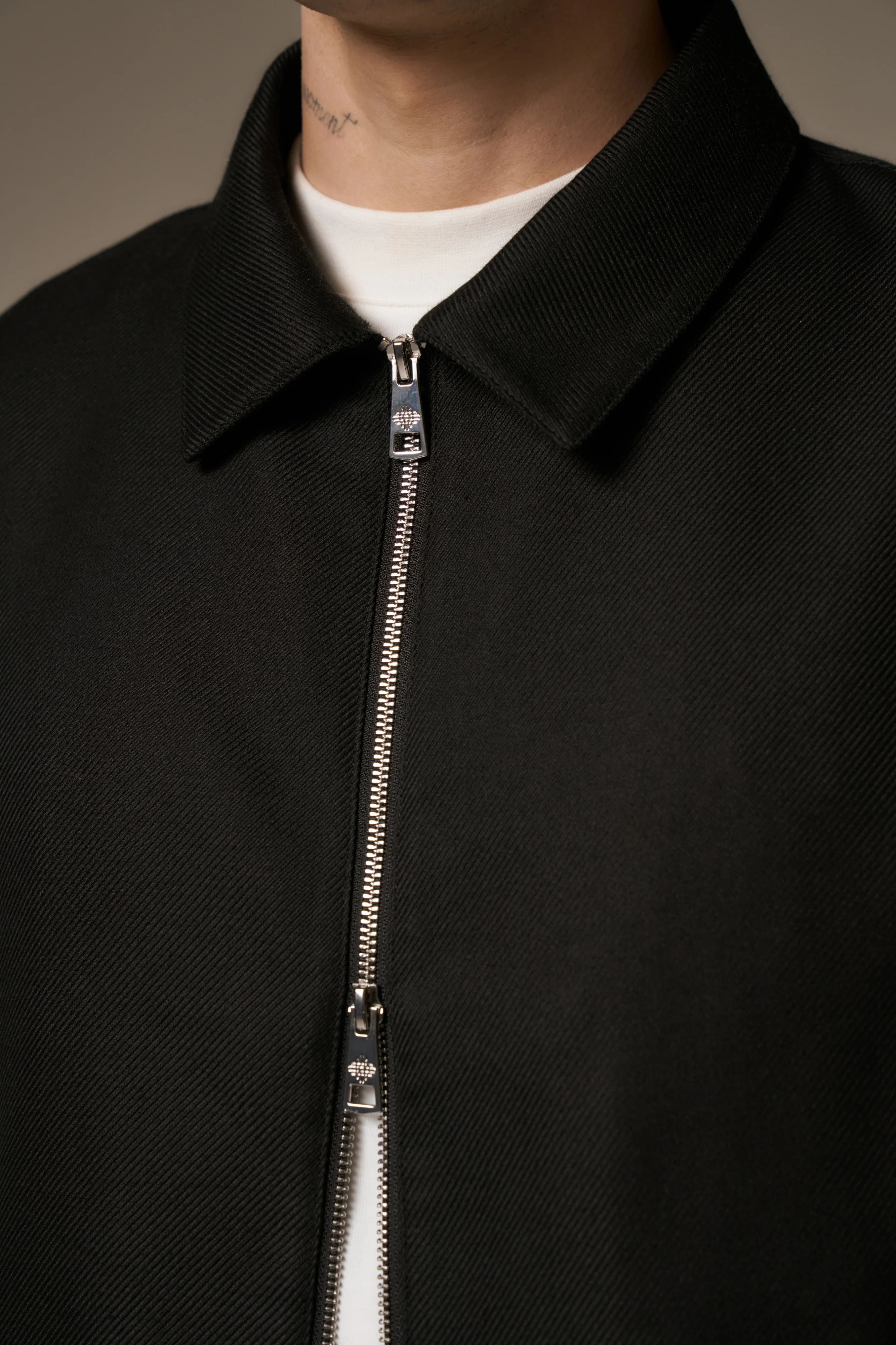 TAILORED WOOL BLEND JACKET - BLACK - Image 5