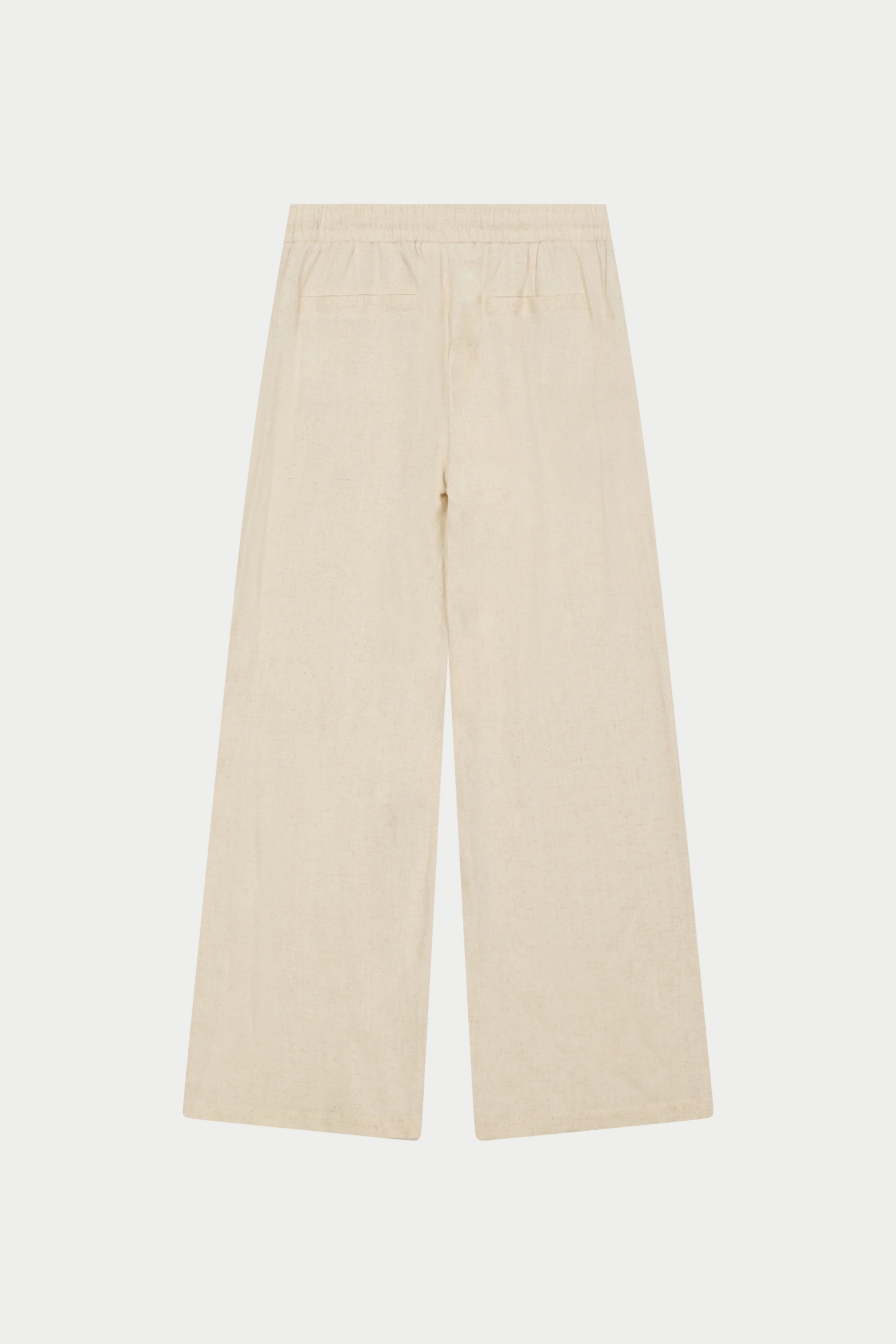 TEXTURED WOVEN TROUSERS - BEIGE - Image 12