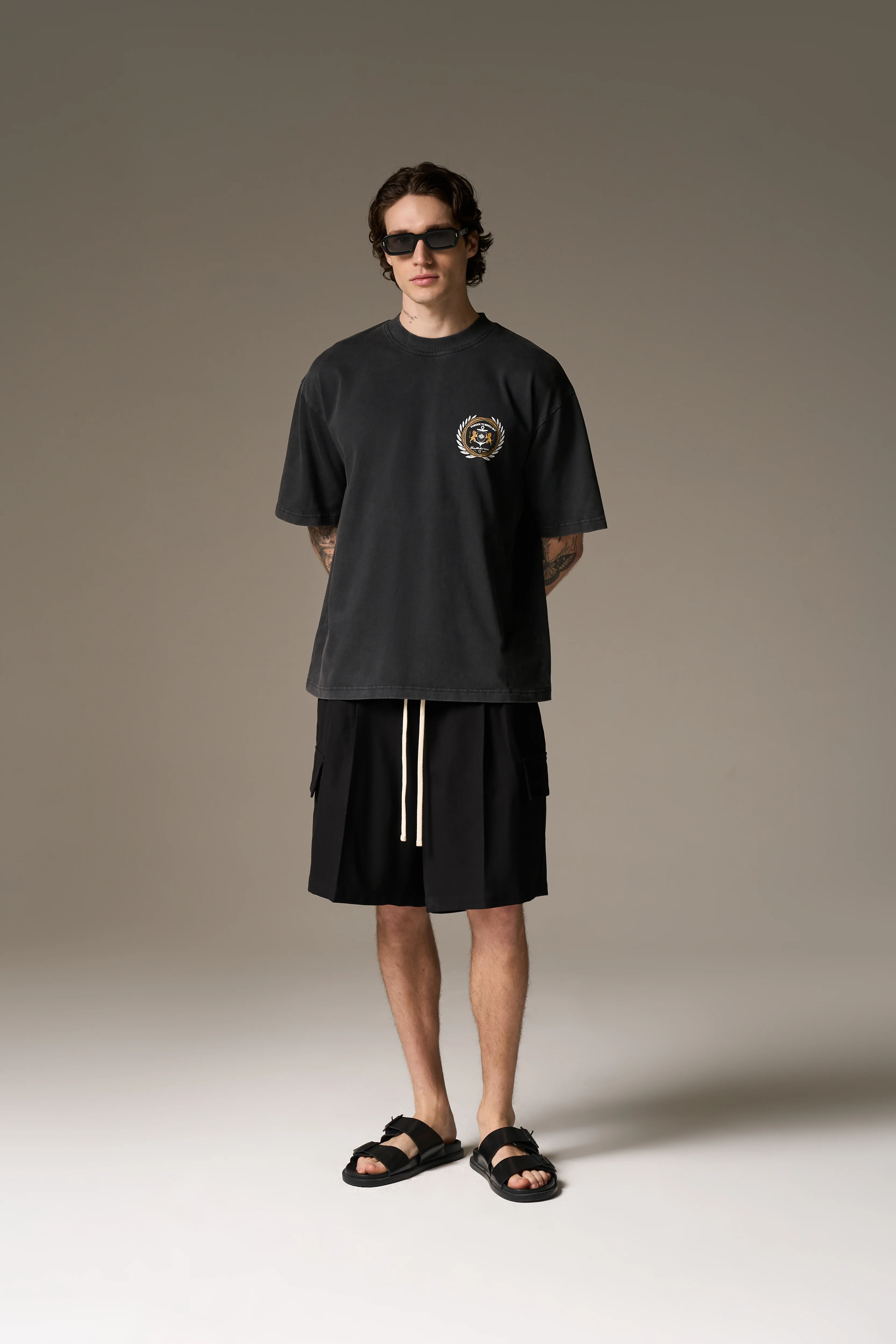 YACHT CLUB GRAPHIC T-SHIRT - WASHED BLACK - Image 9